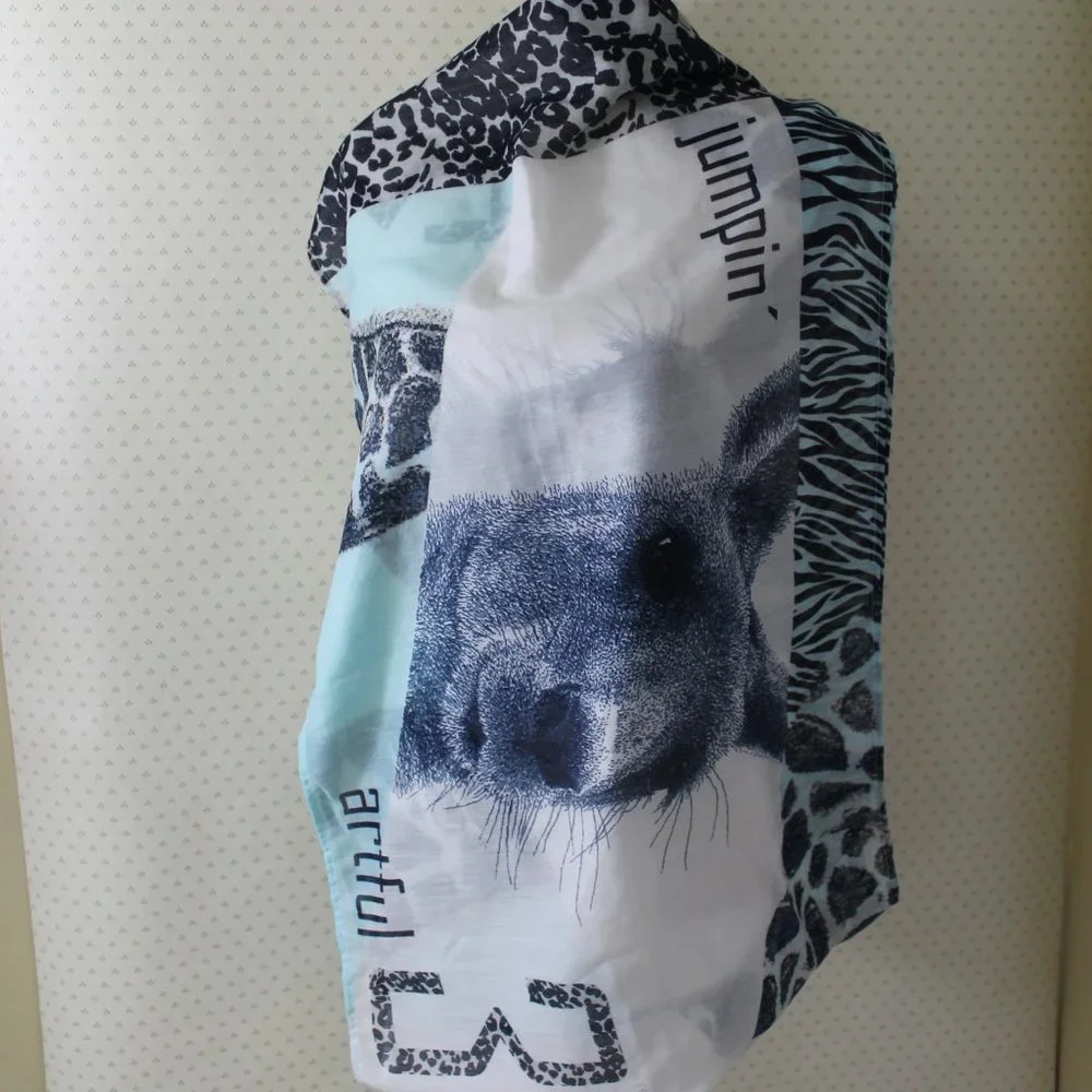 Cecil Animal Print Infinity Scarf
